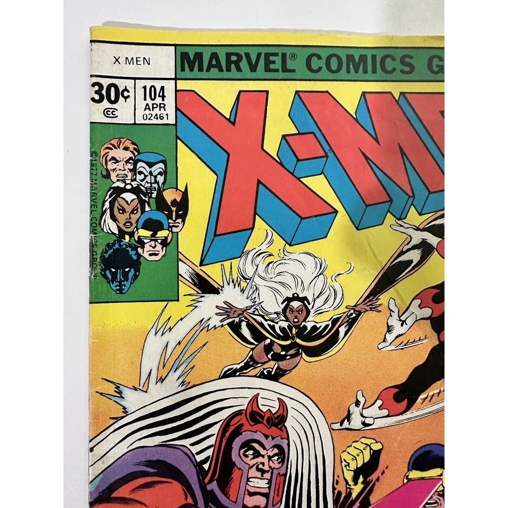 UNCANNY X-MEN #104 MARVEL COMICS 1977 1st APPEARANCE OF THE STARJAMMERS - Picture 4 of 13